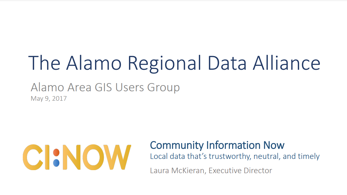 10 - Presentation on ARDA to the Alamo Area GIS User Group