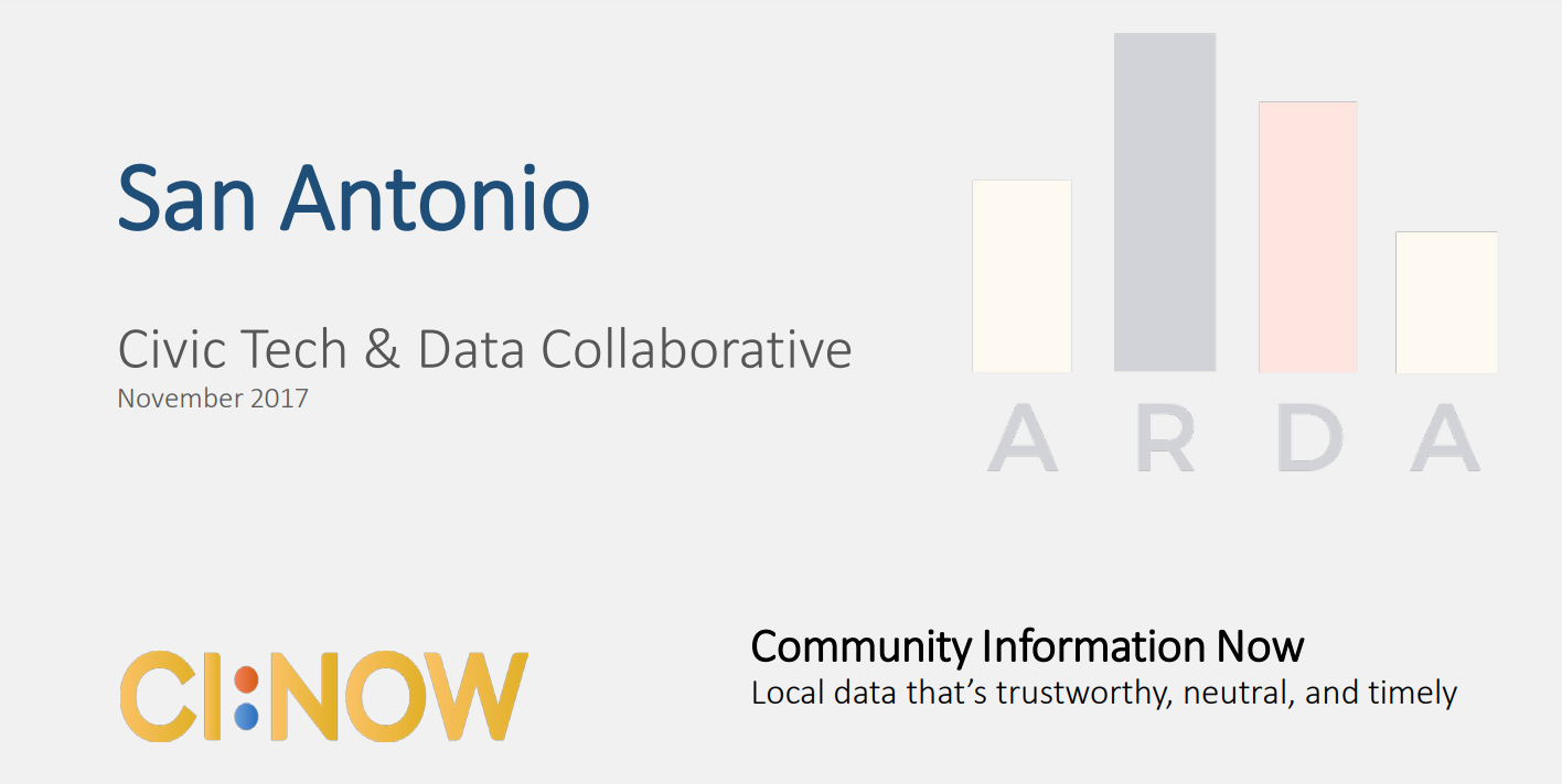 5 - Presentation on the Alamo Regional Data Alliance at Civic Tech & Data Collaborative