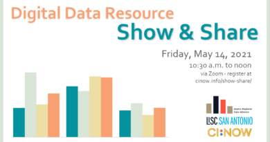 Flier for May 2021 Digital Data Resource Show and Share